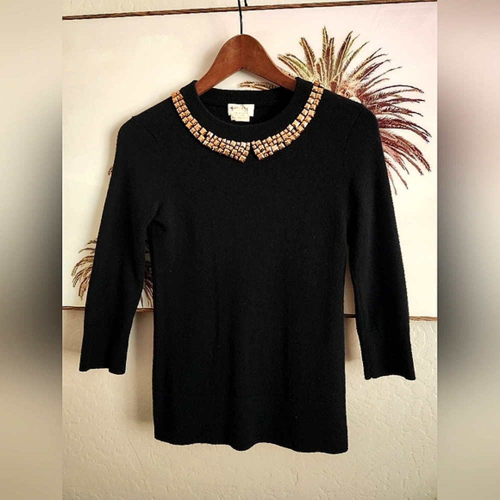 Kate Spade Avaline Ribbed Sweater Wool Cashmere XS